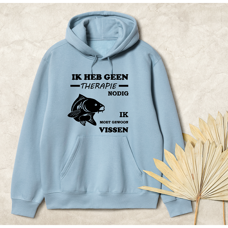 "Ich brauche keine Therapie, ich muss nur angeln" Hoodie