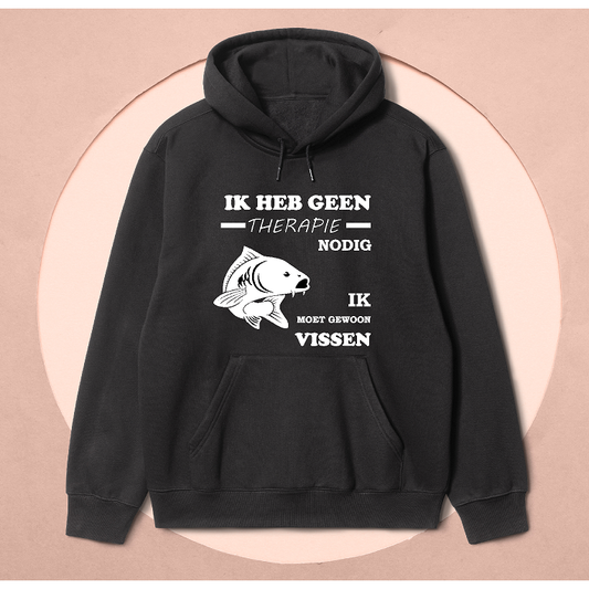 "Ich brauche keine Therapie, ich muss nur angeln" Hoodie